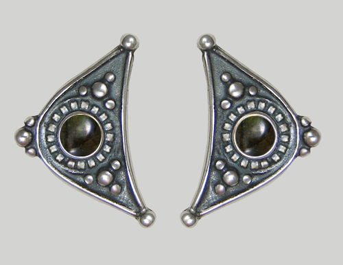 Sterling Silver Little Spectrolite Post Stud Earrings